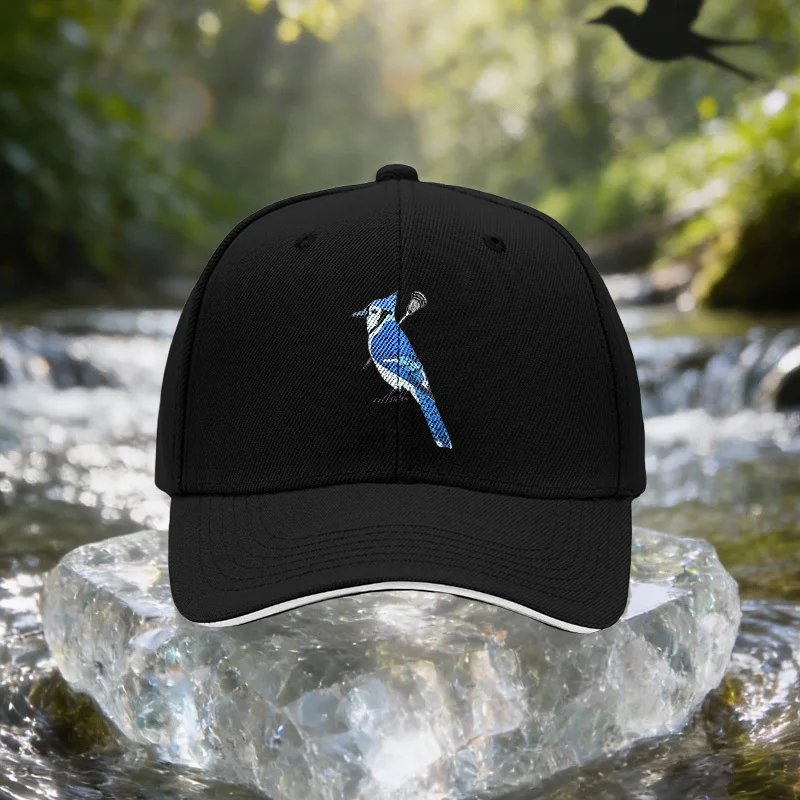 for Blue Bird Hockey Stick & Bird Cap - Adjustable Unisex Lightweight Baseball Hat Suitable for Travel, Parties, Birthdays, for