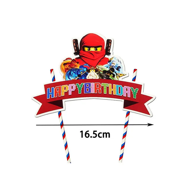 Cartoon Ninja Thema Verjaardagsfeestje Decoraties Leuke Ballonnen Borden Banner Servies Set voor Babyshower Feestartikelen Kindergeschenken