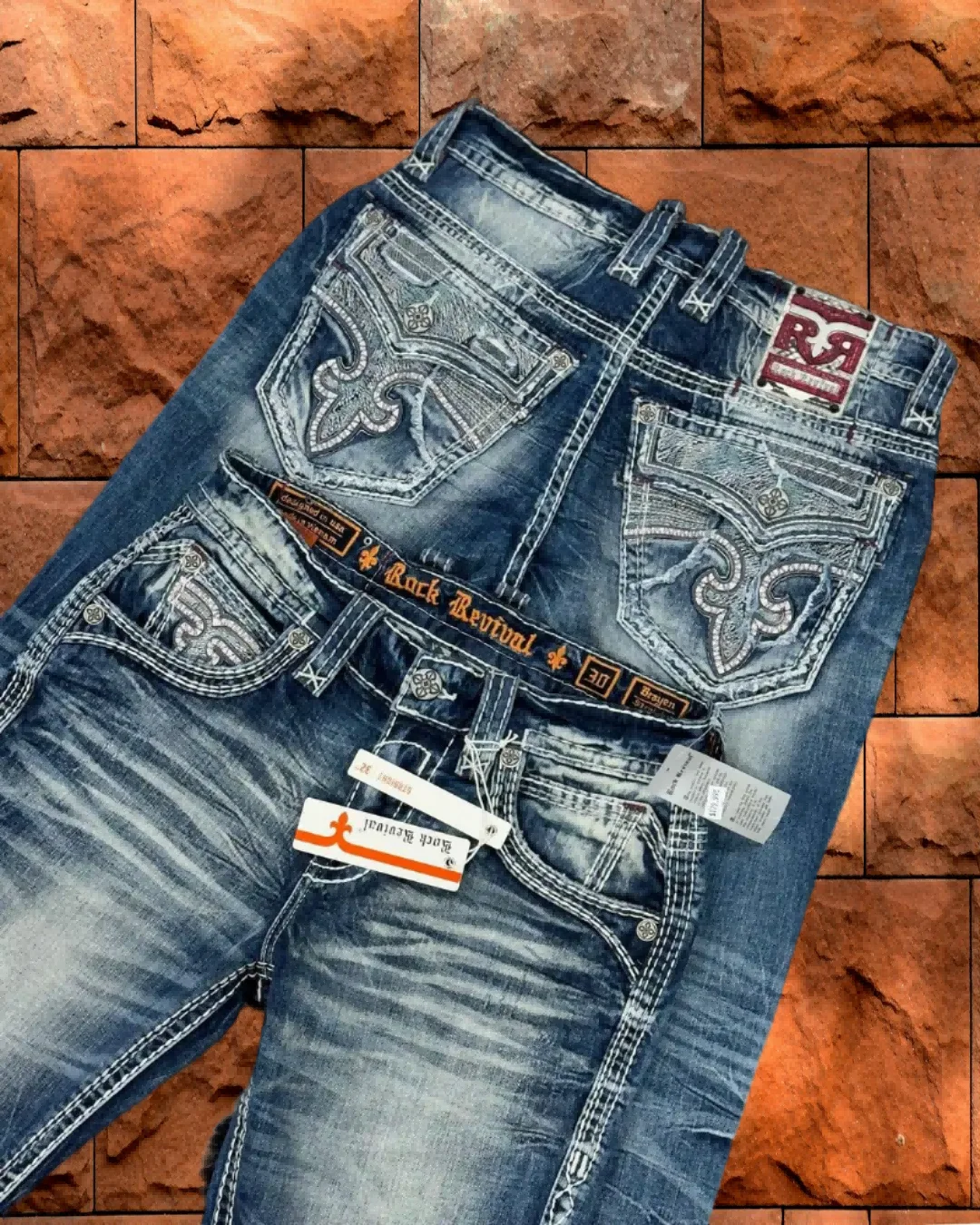 2024 American Y2k Religijne haftowane dżinsy retro dla mężczyzn i kobiet z wysokim stanem Harajuku Fashion Washed Street Casual Pants