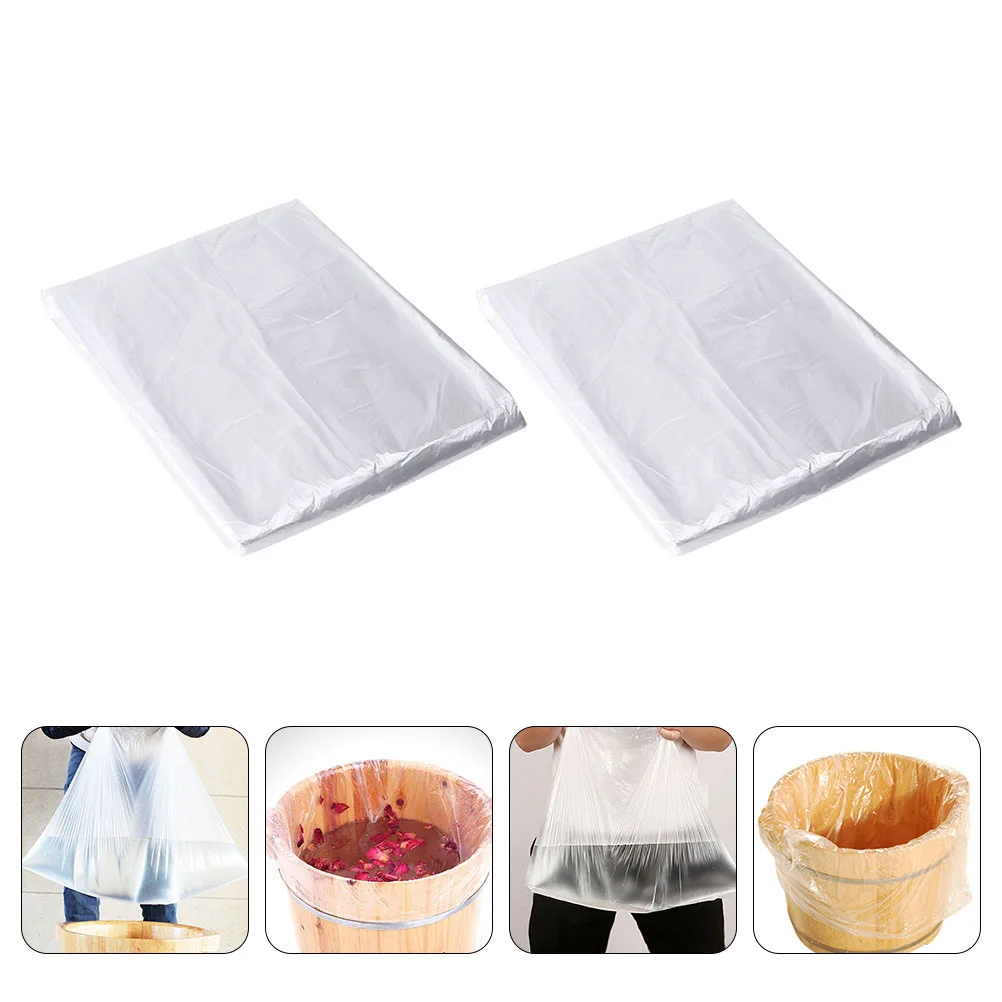 

160Pcs Disposable Foot Basin Bag Heat-Resistant Waterproof Lightweight Family Salon Spa Pedicure Tools Disposable Foot Bag