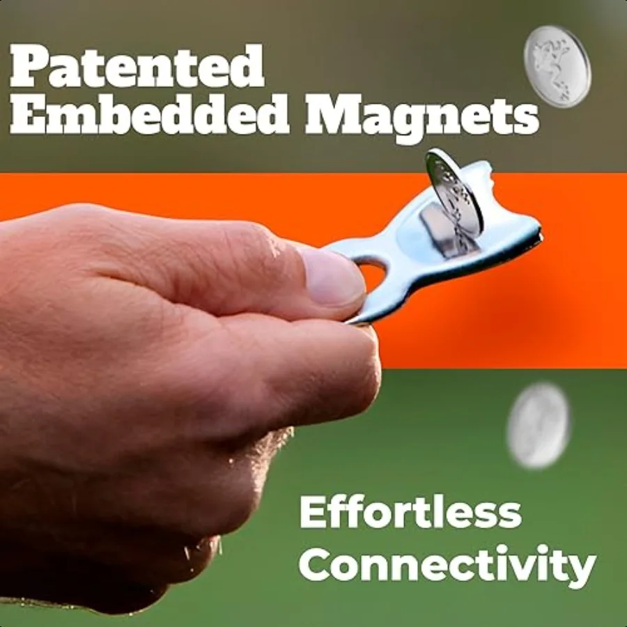 Golf Hop Magnetic Ball Marker and Divot Repair Tool Golf Course ential Great Gift for Men and Women