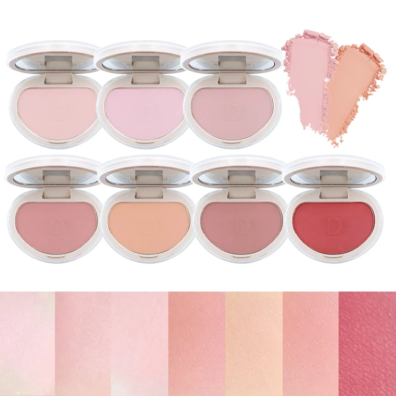 Poudre de fard à joues, haute brillance, lustre naturel, poudre de crème, peut façonner le visage, fait un look délicat et mignon, style coréen, etc.