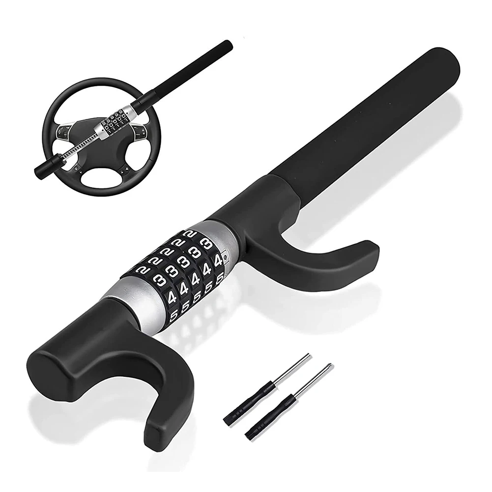 

Car steering wheel lock Car steering wheel anti-theft password lock Car code lock Car anti-theft Car modification decoration