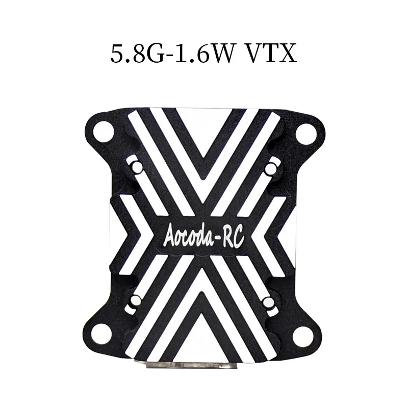 

Aocoda-RC 3016 FPV Analog VTX 5.8GHz 40CH 1.6W Adjustable Power Long Range Video Transmitter for Drone with 30.5x30.5 Mount
