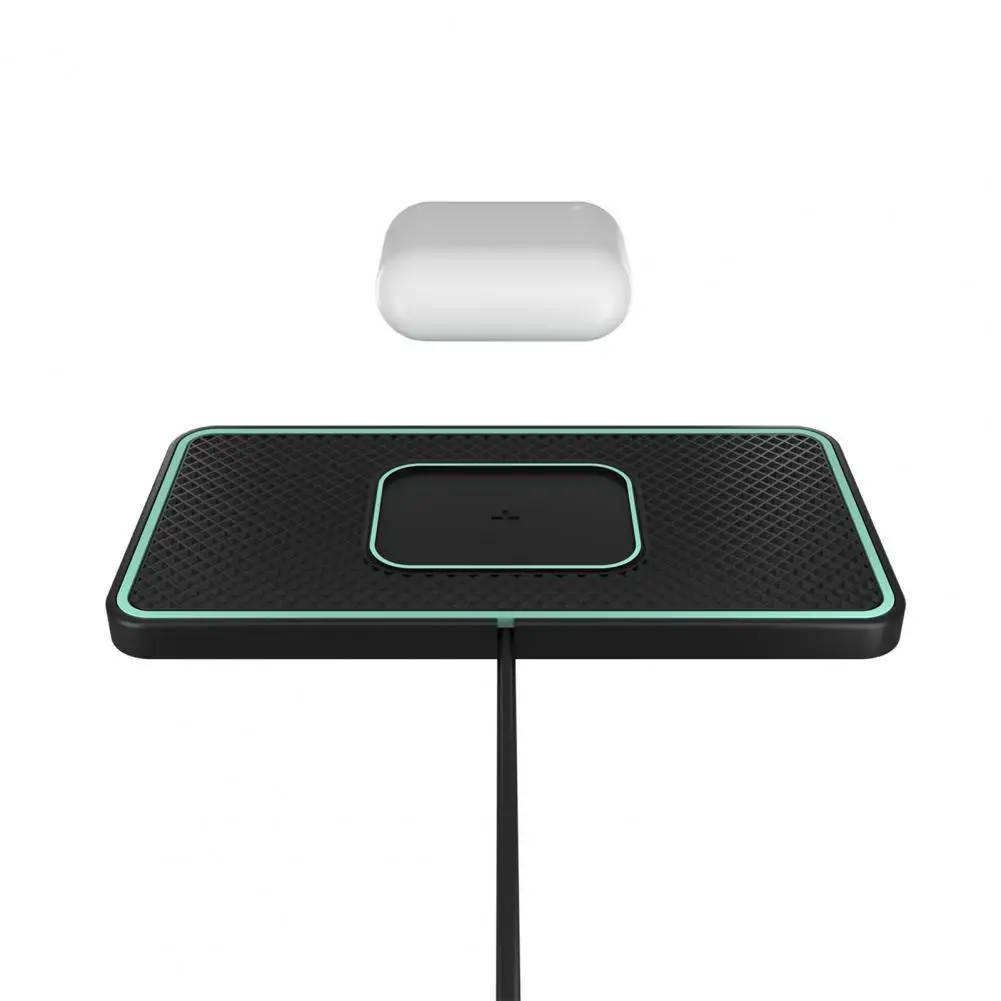 Wireless Phone Charger 1 Set Practical QI Standard 15 W Max Short Circuit Wireless Fast Charge Mat for Office