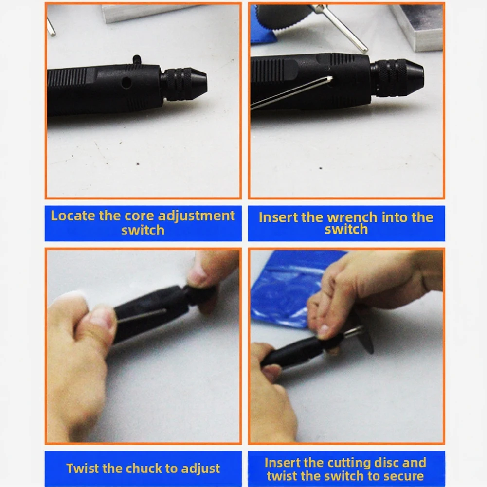 For Flexible Shaft Grinder Handle Compatible with Engraving Bits and Grinding Heads Up to 8mm Maximum Cutting Diameter