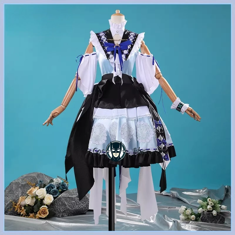 

Новый костюм для косплея по игре Arknights Rosmontis, полный комплект, модное аниме-платье, милый костюм Лолиты, одежда для вечеринки на Хэллоуин