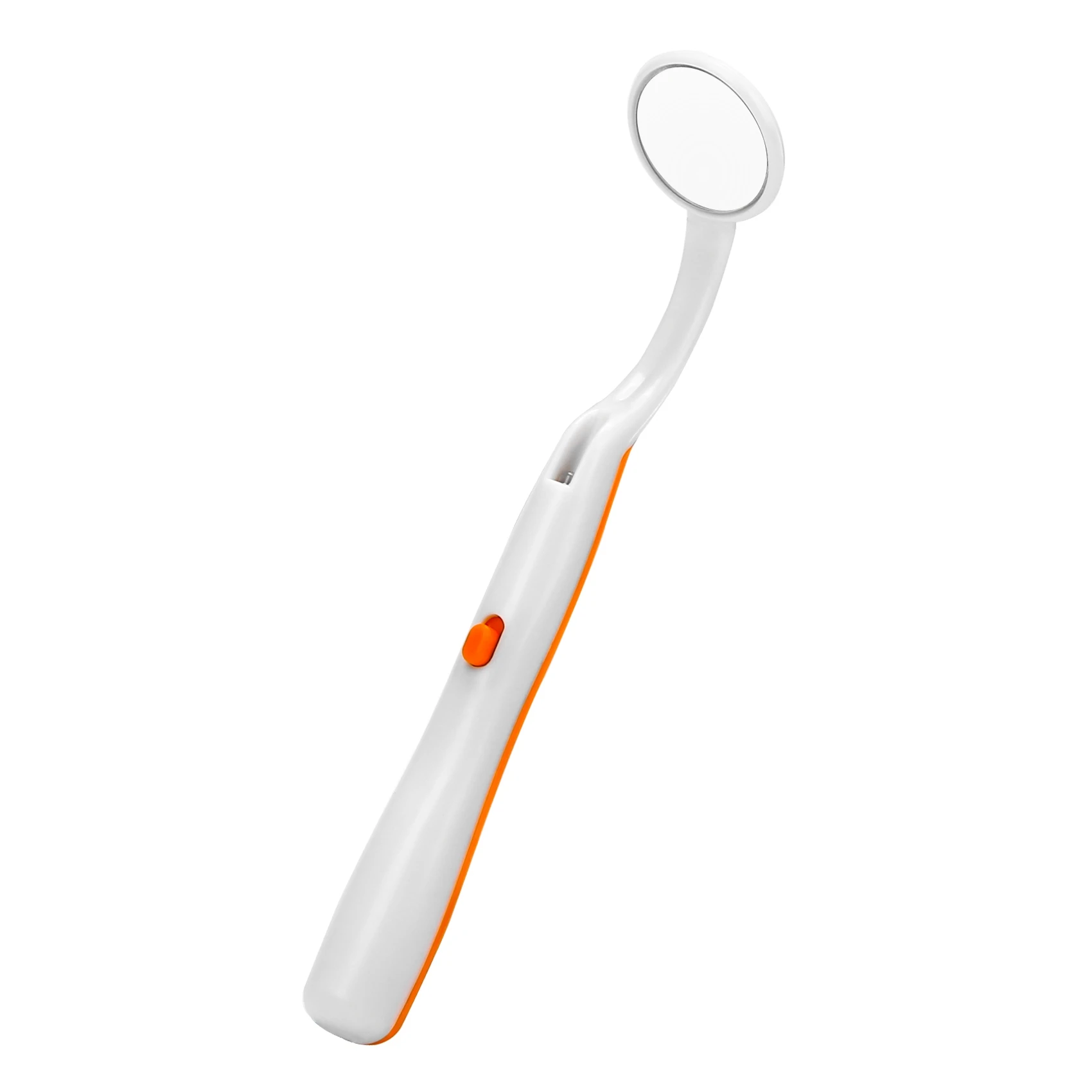 

ABQR 1 Pc Led Light Teeth Oral Dental Mirror Super Bright Mouth Mirror Illuminated Tooth Care Tool Oral Hygiene Machine Orange