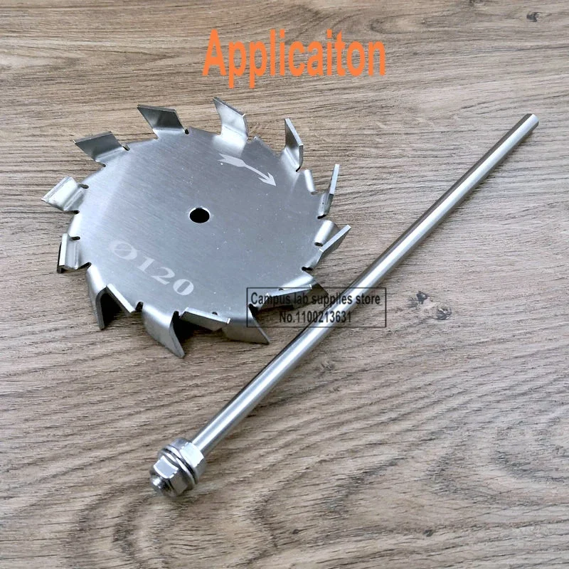 1piece Lab Stainless Steel  3cm-20cm Round Stirring Dispersing Disk, SUS304 Sawtooth Stirring Plate Used for Laboratory Mixer