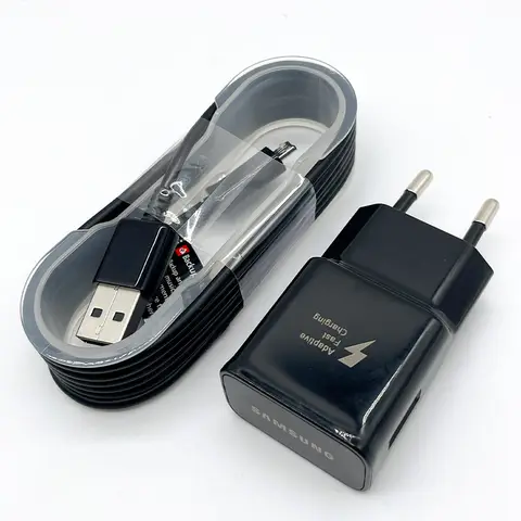 SAMSUNG S6 S7 Edge 15W Fast Charger Travel Wall Power Adapter 9V1.67A 150CM USB Micro Cable For Galaxy A6 A5 A10 M10 A01 A03