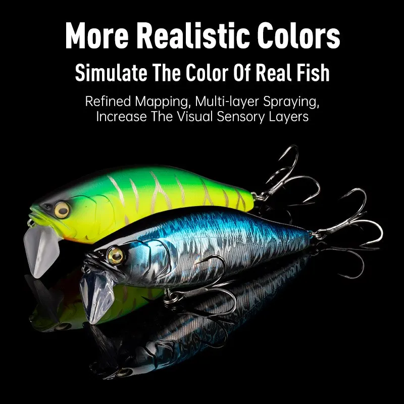 I-JACK Minnow Fishing Lures 107.7mm 30g Floating Swimming High Quality Hard Baits Noise System Wobblers For Bass Pike