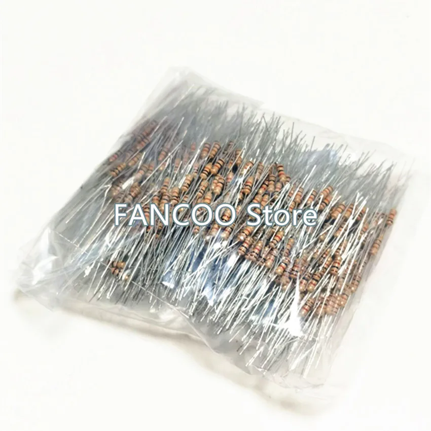 1000PCS 0.25W 5% 1/4W Carbon Film Resistor 11R-100R 12R 13R 15R 16R 18R 20R 22R 24R 27R 30R 33R 36R 39R 43R 47R 51R 56R 62R 68R