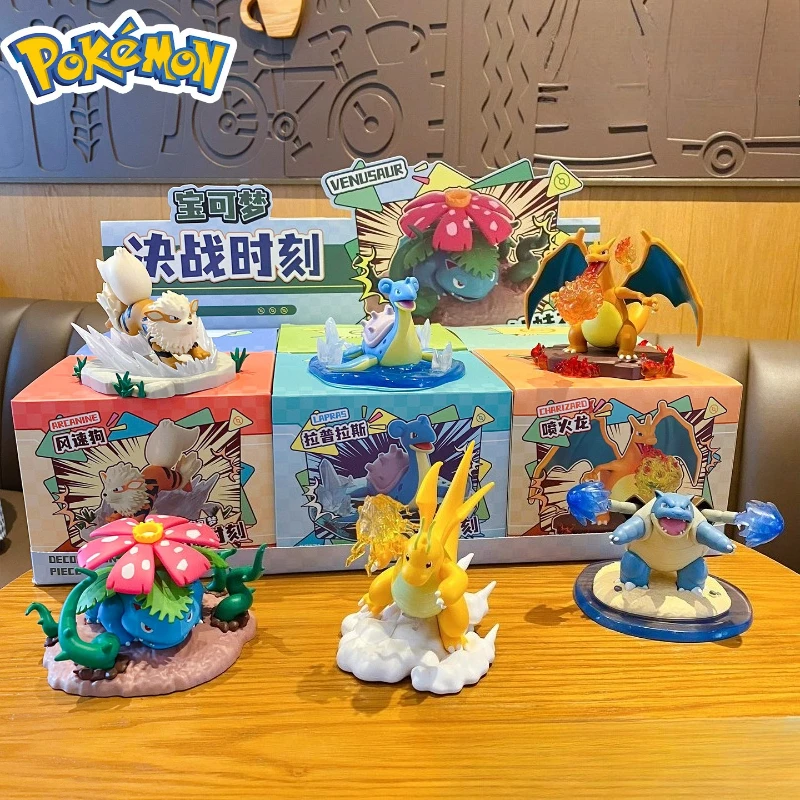 ポケモンバトルモーメントシリーズ装飾品アニメリザードンカメックスモデルかわいい装飾フィギュア子供のおもちゃ誕生日プレゼント