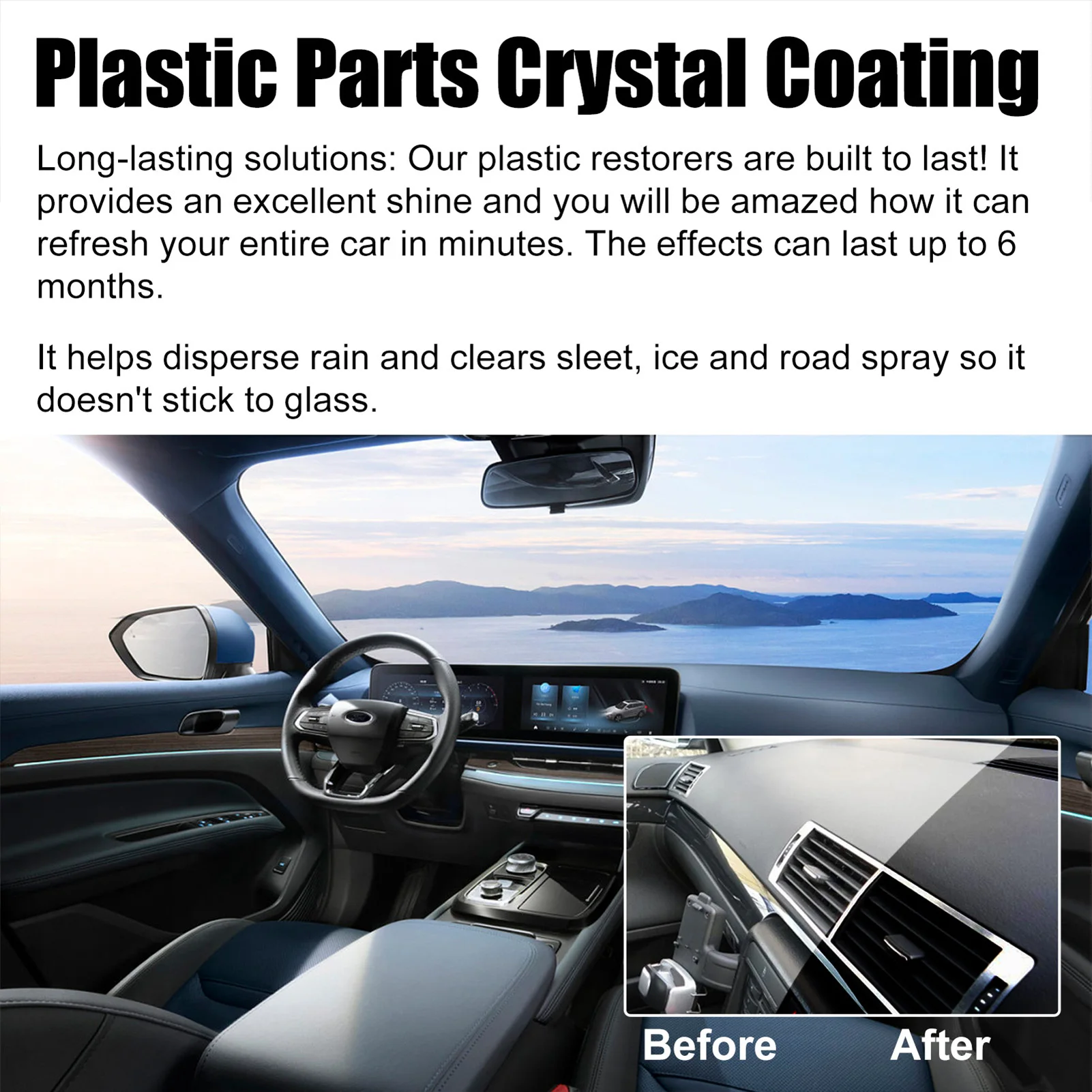 Car Crystal Coating Liquid Effectively Resist UV Rays Dirt Cleaning Coating Agent for All Types of Cars & Trucks