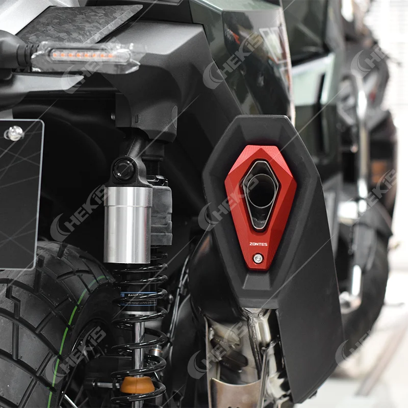 

Chekis Is Suitable for Zontes 368g 2024 Model V1 Version Modified Motorcycle Accessories, Exhaust Pipe Tail Cover, Exhaust Pipe End Decorative Cover, Anti-Collision Cover