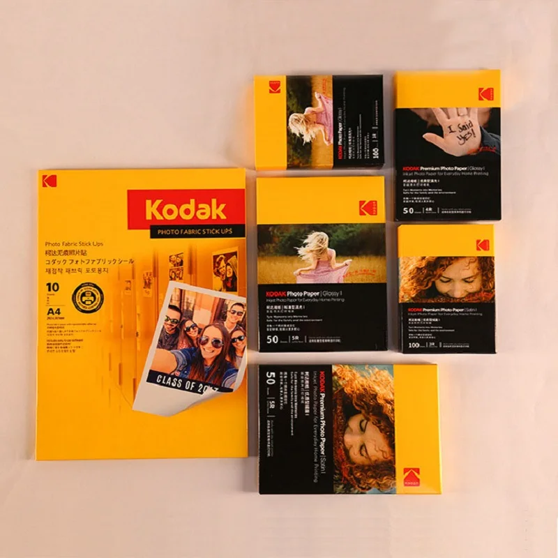 20-100 sheets High QualitKodak Photo Paper 3R/4R/5RA4 Color Photo Paper Inkjet Printing High Gloss 5/6/7 Inch For Epson/HP Print