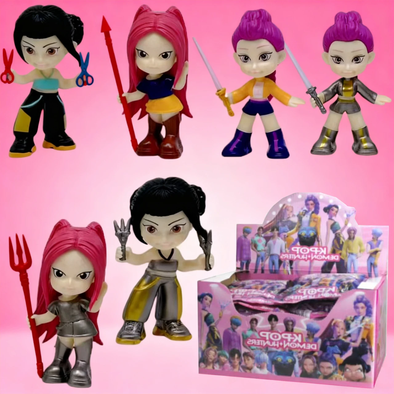 

Anime Demon Hunters Demon Hunters Rumi Mira Zoey Tiger Toy Desk Decoration Statues Ornament Kid Christmas Gifts