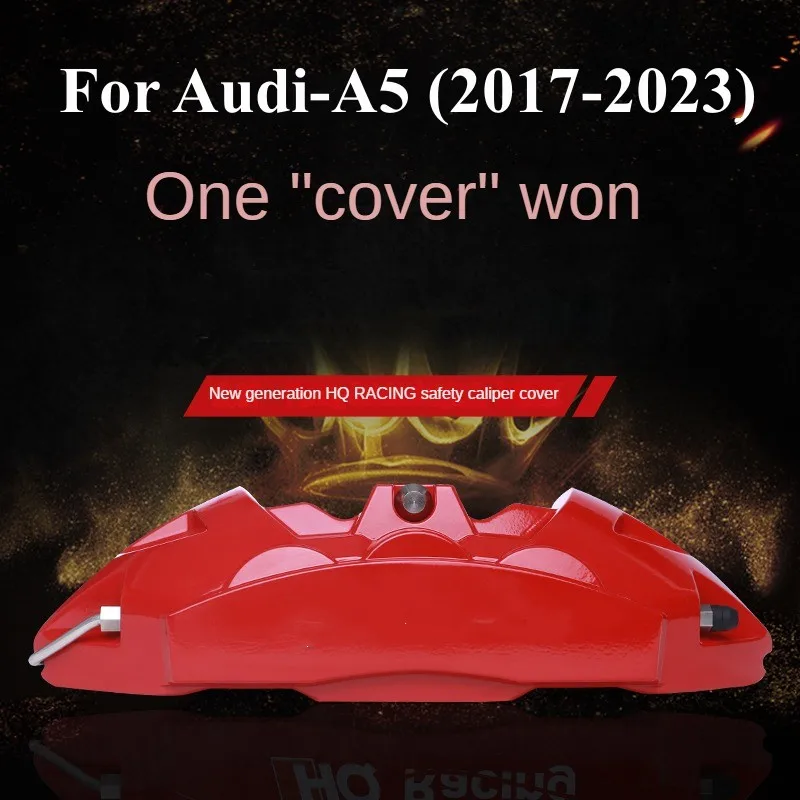 

For Audi A5 Car Brake Caliper Cover 3D Aluminum Kit Front Rear Wheel Modification Decoration 2017 2018 2019 2020 2021 2022 2023