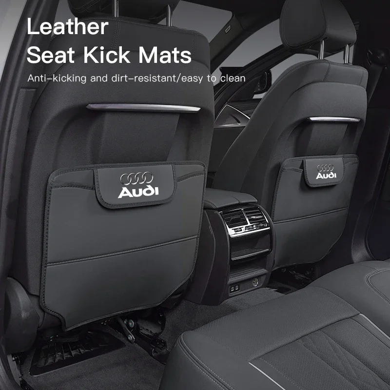

2025 Горячие коврики для защиты от ударов на спинку автомобильных сидений, противогрязный защитный чехол для Audi Sline A3 A4 A6 A5 Q5 A1 Q7 Q3 Q2 Q8 A7 A8 TT S1 S