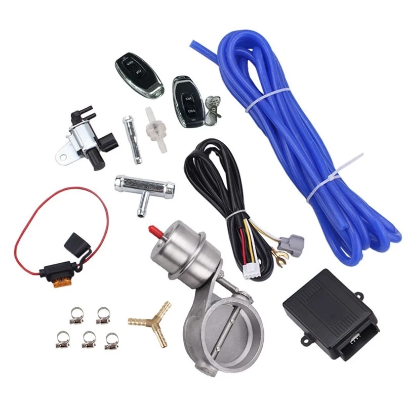 3-Inch (76Mm) Vacuum-Actuated Exhaust Valve Kit (Normally Closed) With Wireless Remote Control