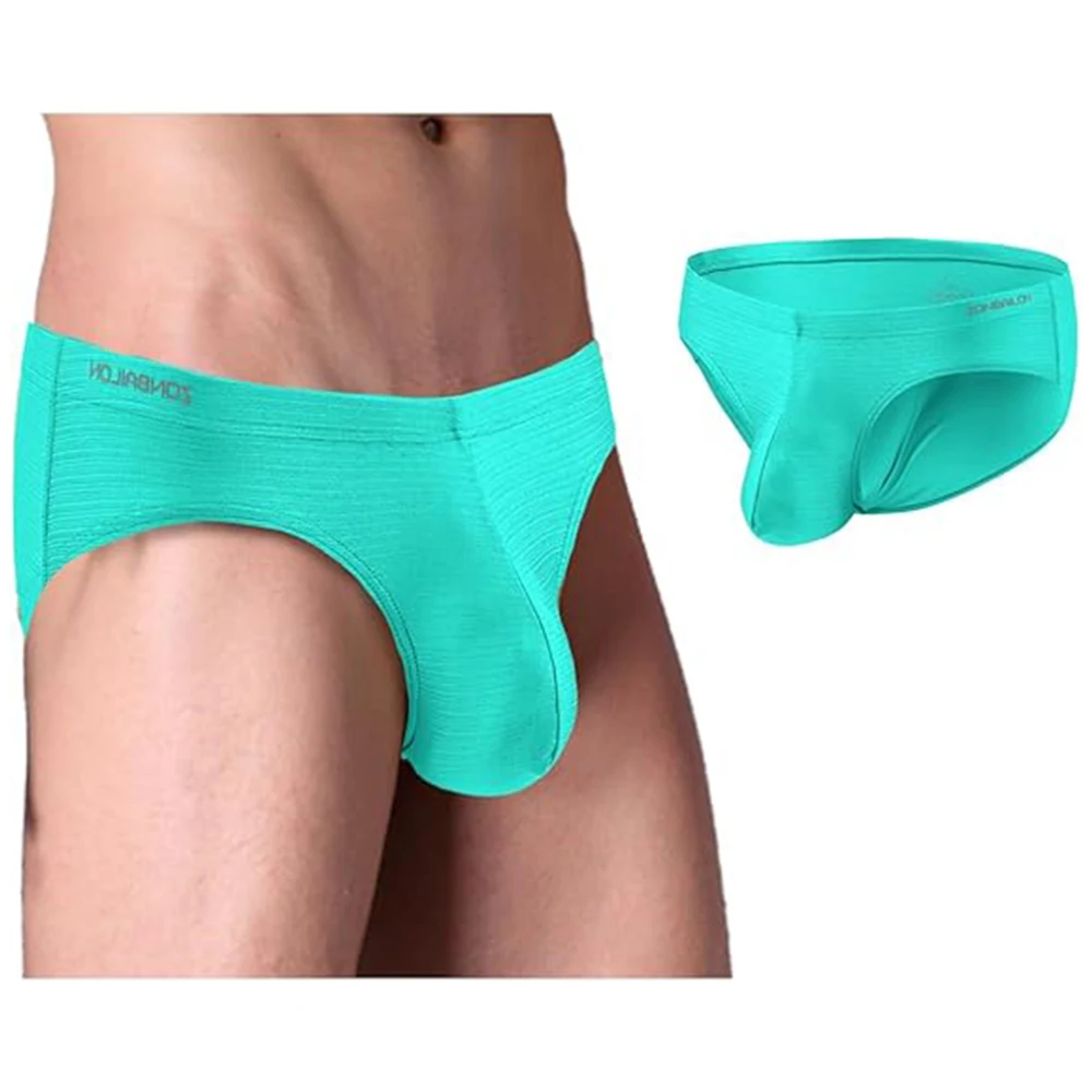 Jinshi Men's Sexy Briefs Panties Slip Sexy Male Nylon Mens Underwear Bikini Breathable Mens Panties