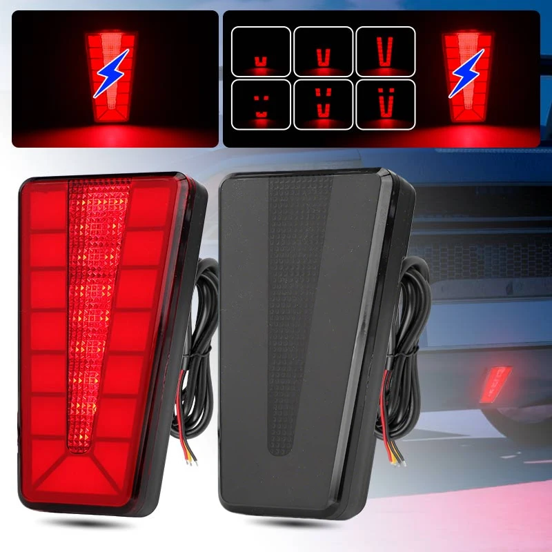 Rms Rear Flashes Car F1 Style LED 3rd Third Brake Pilot Light Rear Flash Tail Light ...
