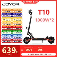 JOYOR T10 Electric Scooter 2000W Dual motor 60V18AH battery E-Scooter Hydraulic braking 10-inch tire 75km Max Range Scooters