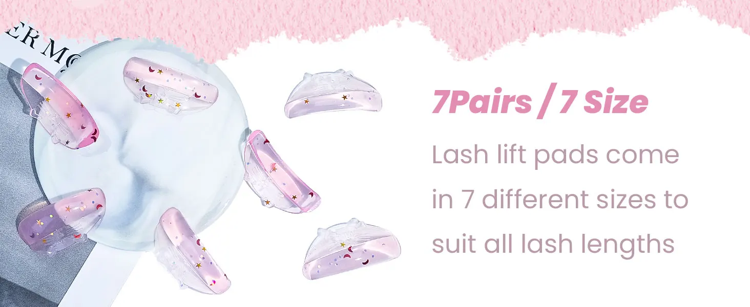 Lomansa 7 Paar C Curl Silikon Wimpern Dauerwelle Stange Schild Lash Lift Pads Wimpern Curler Zubehör Wimpern Lifting Schönheit Werkzeuge – Detail 3
