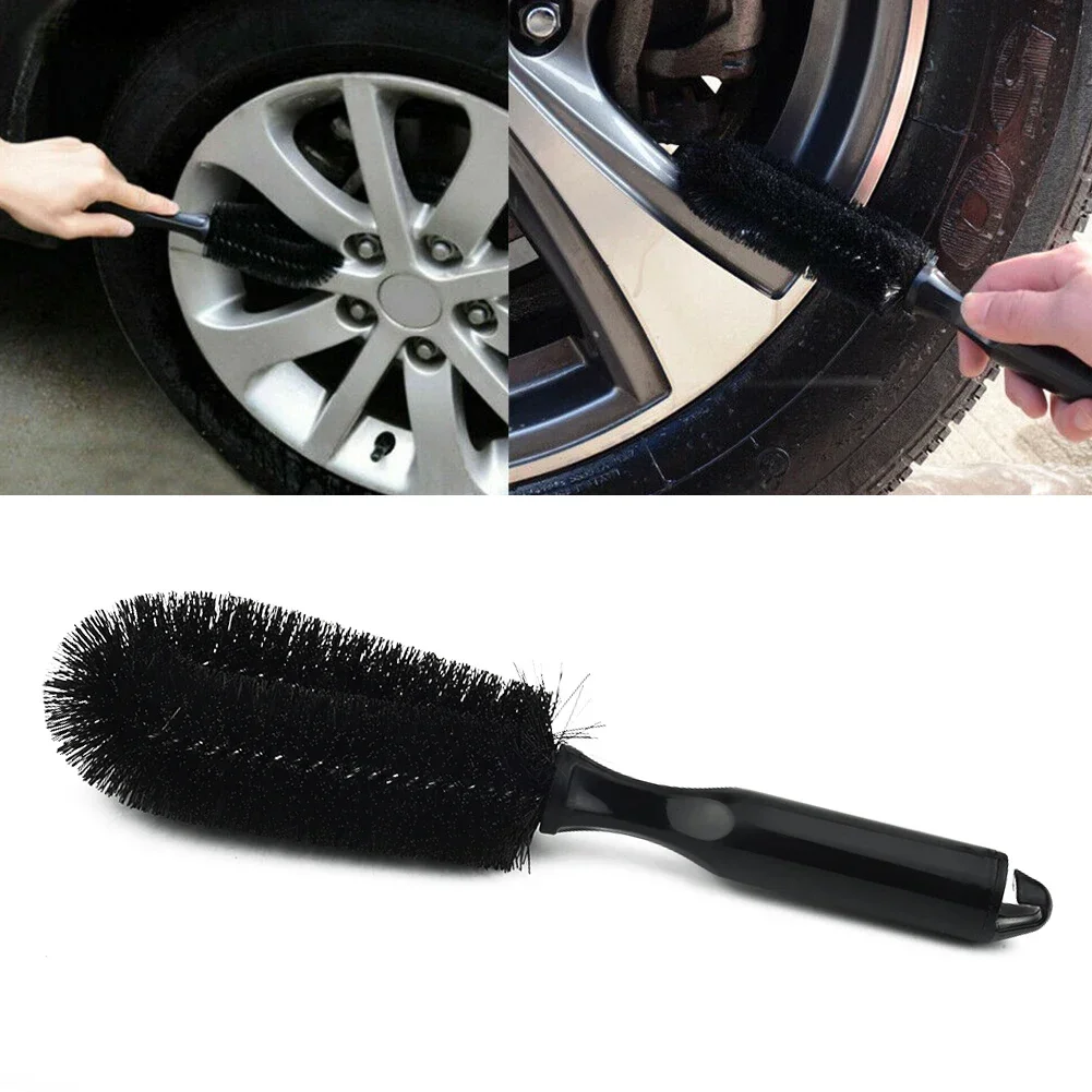 

Car Detailing Brush Wheel Tire Cleaning Brushes Tools Car Rim Scrubber Cleaner Duster Handle Motorcycle Truck Wheels