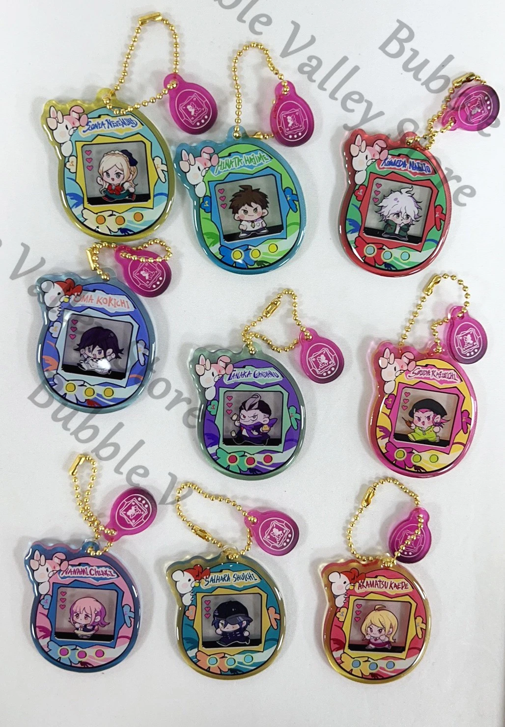 أنيمي دانغانرونا كوكيشي أوما ناجيتو كومايدا كايدي أكاماتسو كوسبلاي تاماغوتشي سلسلة مفاتيح مصنوعة من الأكريليك كارتون كيرينغ قلادة عيد الميلاد