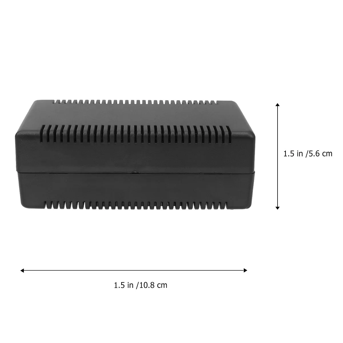 2Pcs Plastic Component Junction Box For Electronic Projects Makers Black Instrument Shell Power Circuit