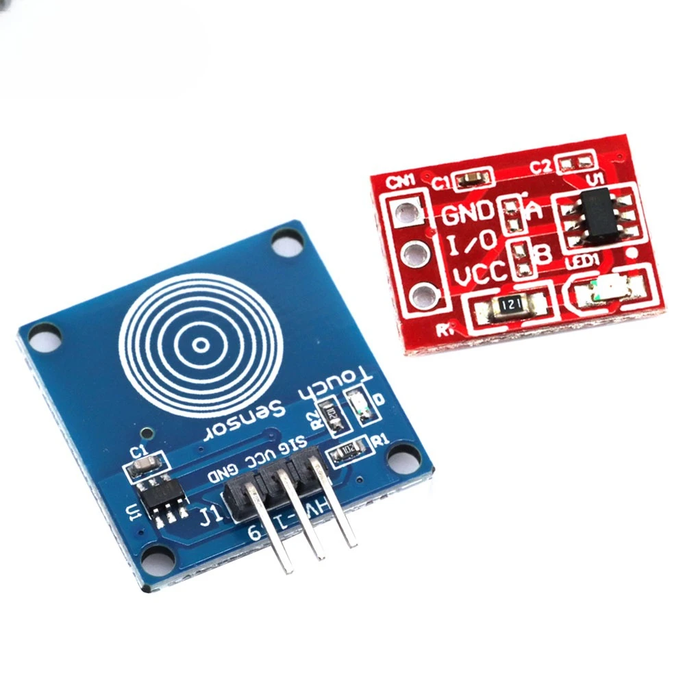 1-5PCS TTP223 Touch Key Switch Module Touching Button Self-Locking/No-Locking Capacitive Switches Single Channel Reconstruction