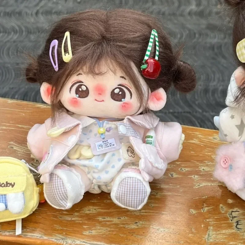 20cm Adorable abrigo suelto ropa mochila muñeca  peluche vestir ropa Cosplay disfraz reemplazable regalo  Navidad