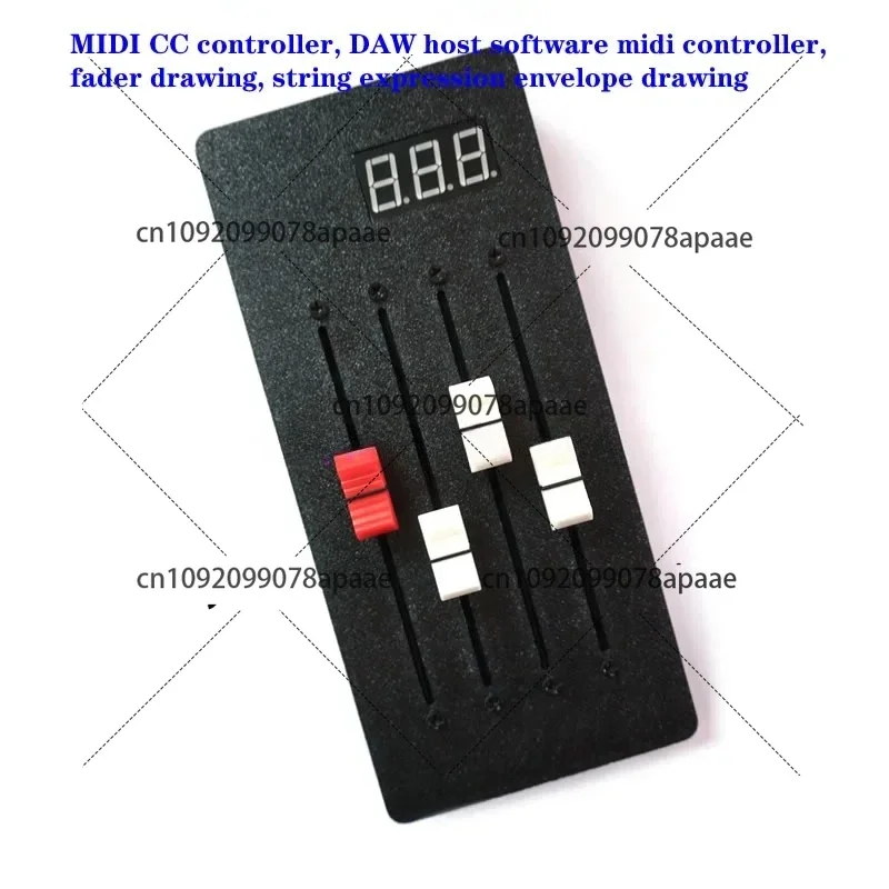 

4-Track 12-Channel MIDI Controller for DAW with Fader & Expression Control - USB Audio Interface Compatible Music Production