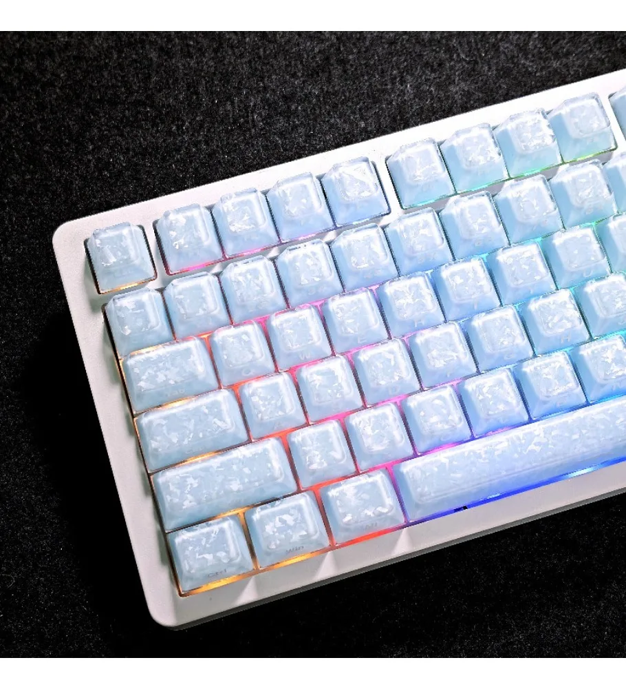 オリジナル工場製高さ調整メカニカルキーボード用mai-cong-ev63磁気軸120ゼリーカーボンファイバー20キーキャップサイド