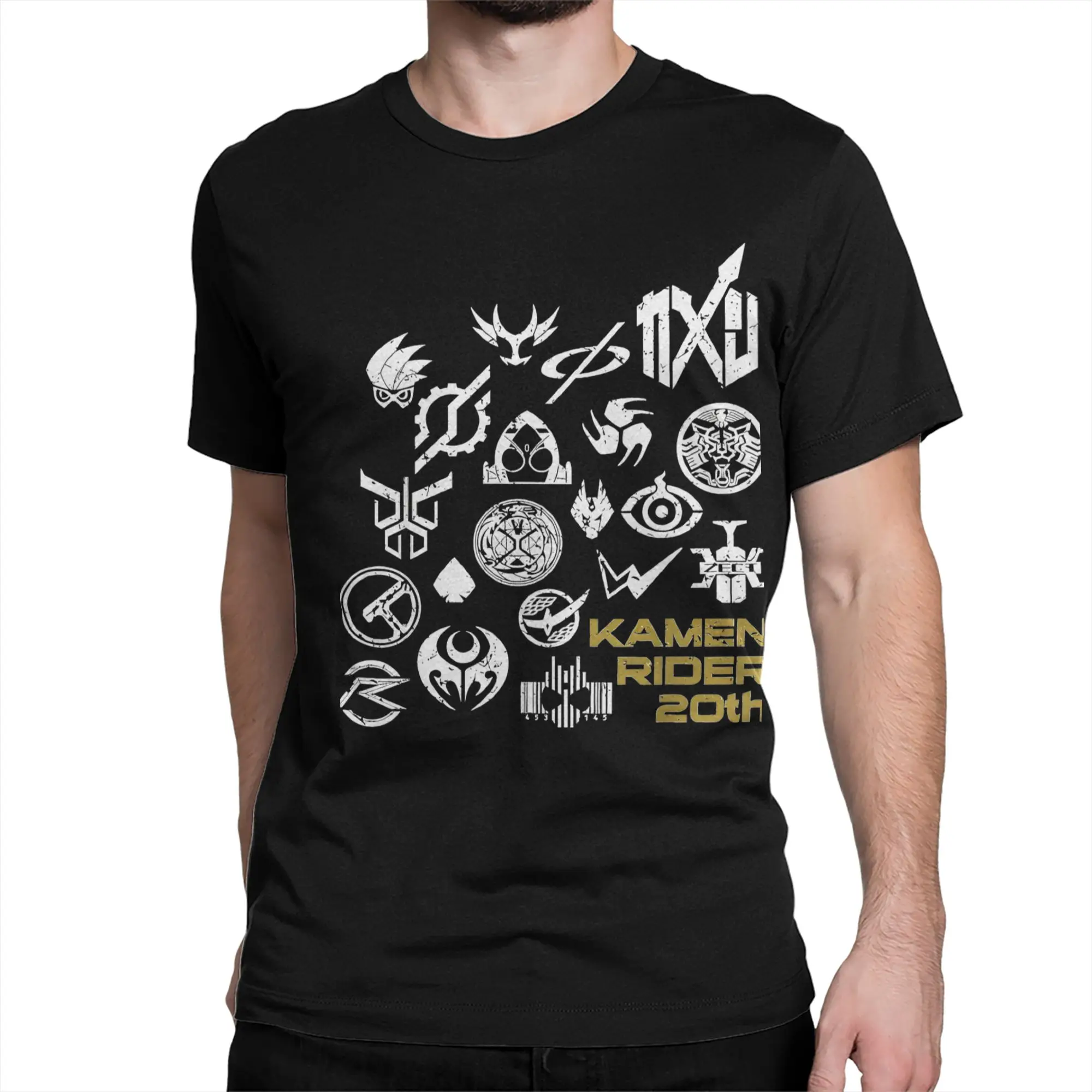 Kamen Rider ZiO  Heisei Rider Insignia T Shirt Men Women Pure Cotton Awesome T-Shirt Round Neck  Tees Short Sleeve Clothing Gift