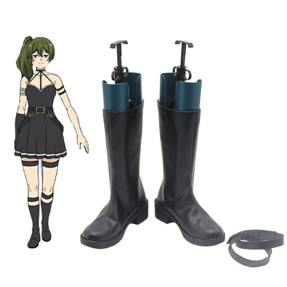 Anime Frieren jenseits der Reise Ende Ubel Cosplay Schuhe Pu Leder Frieren Ubel Kostüm Requisiten Halloween Party Stiefel für Frauen Mädchen