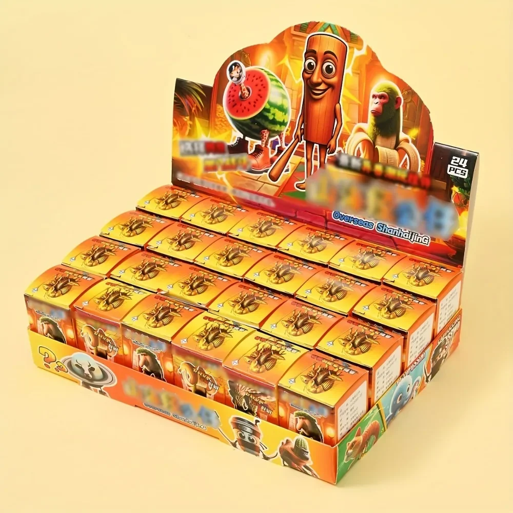 

24pcs/boxTungTungSahur Blind Box Toy Surprise Mystery Figures Toy Keychains Pendants Bag Charm Exquisite Birthday Gifts