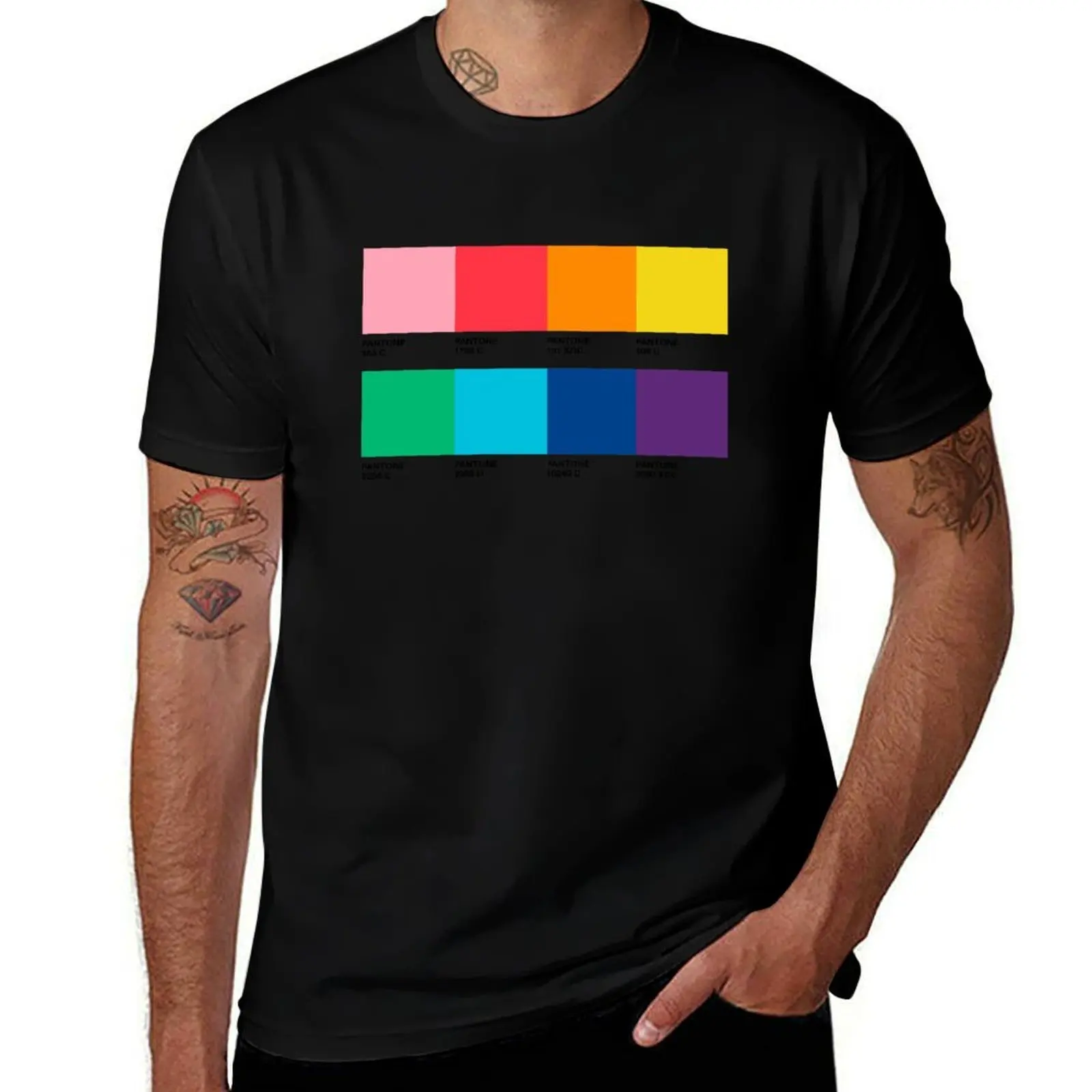 

PANTONE RAINBOW T-Shirt t shirt man casual man t shirt designer anime tshirt T-Shirt