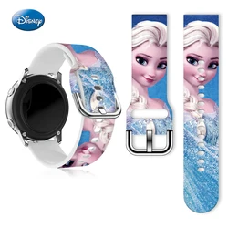 Disney Frozen 20mm Printed Strap for Samsung Galaxy Watch 6/5 40mm 44mm Band Replaceable Bracelet for Amazfit Balance 5Pro 45mm