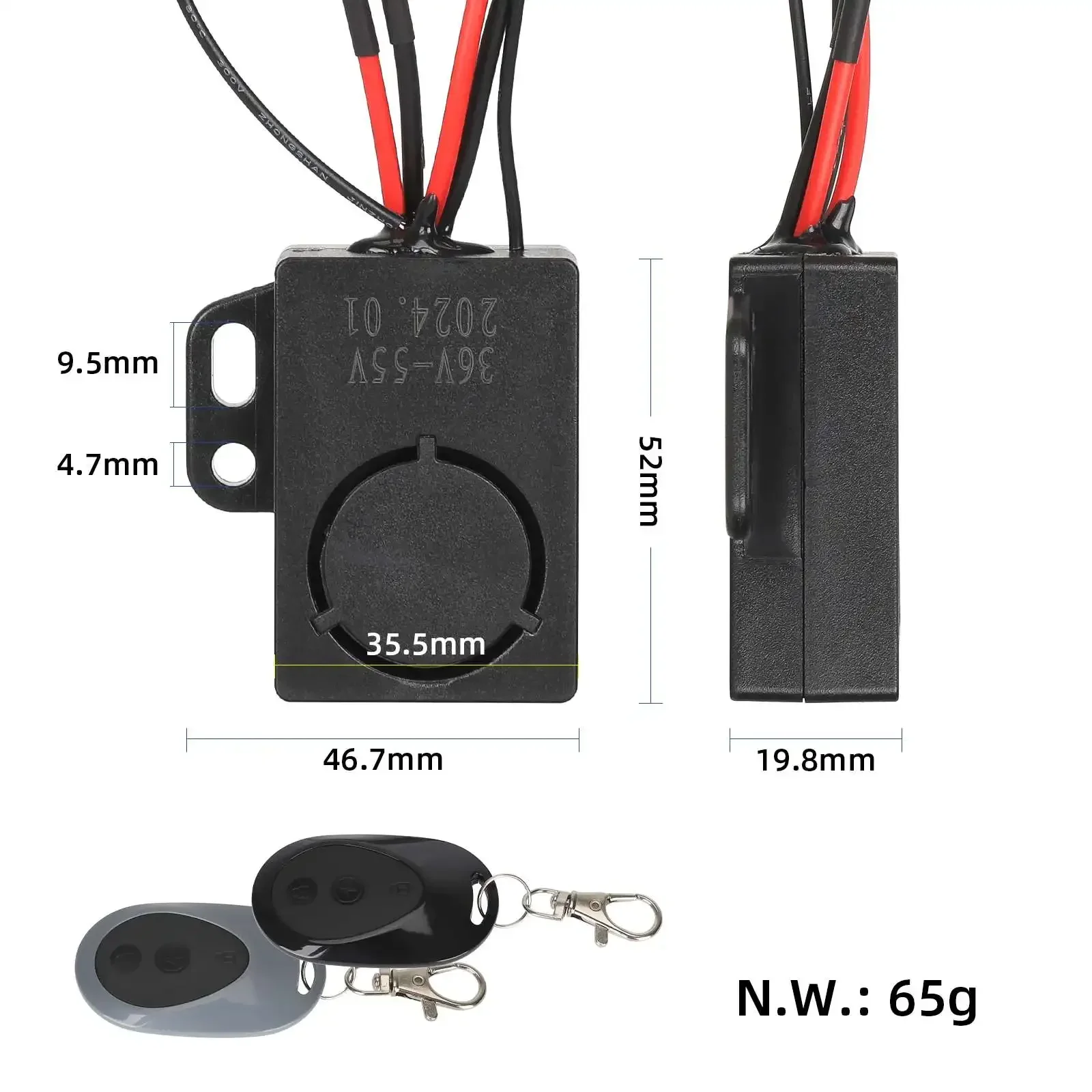 Electric Scooter Anti Theft Device High Decibel 36‑55V Alarm System For Xiaomi M365 1s Pro Pro2 for Ninebot Max G30 G30D Parts