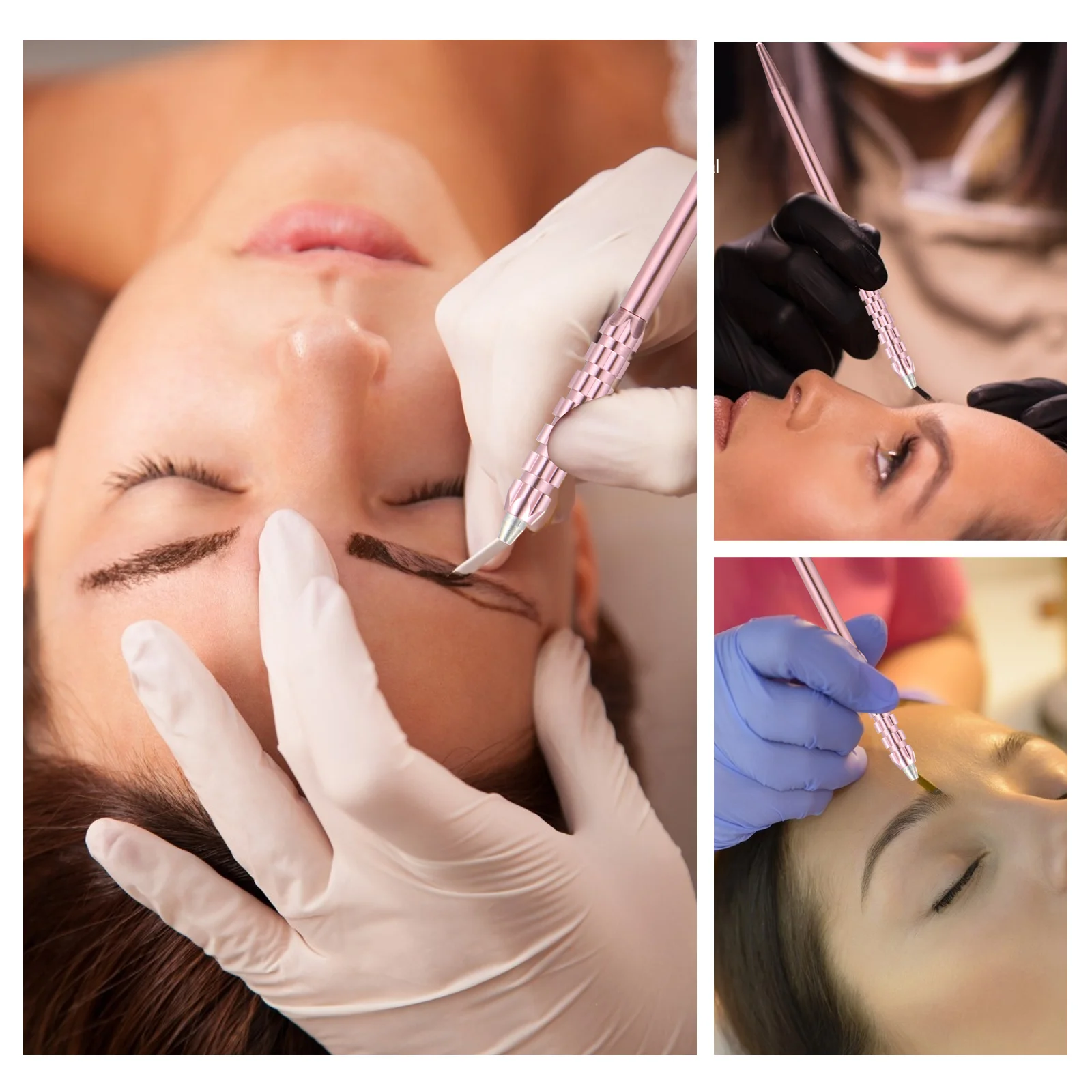 2 قطعة قلم الحواجب المطرز أداة الوشم اليدوية لقلم الحواجب المطرزة قلم الوشم لوازم ماكياج #1