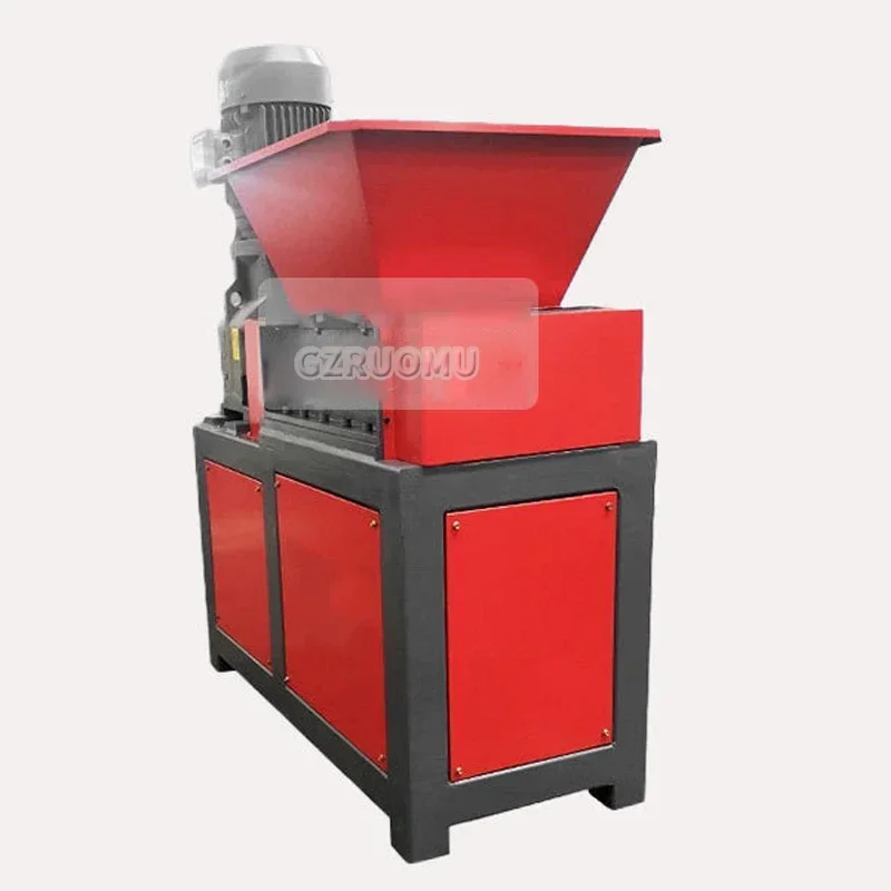 2-6t/h Powerful Plastic Shredder 220V 3KW Crusher Industrial Shredder Machine Bone PVC Pipe Bottle Crushing Machine