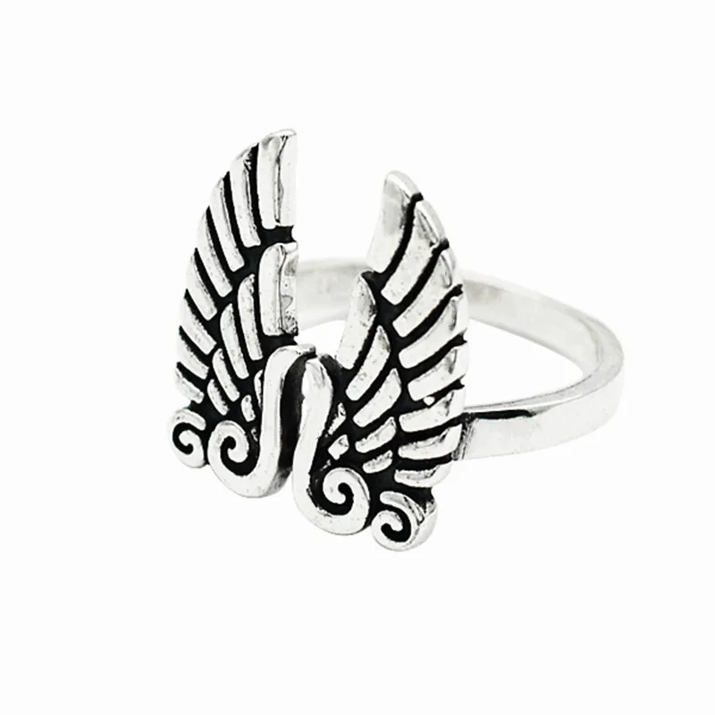 

New in 925 Sterling Silver Angel Wing Women's Ring Wedding Female Fashion Jewelry Accessories Wholesale