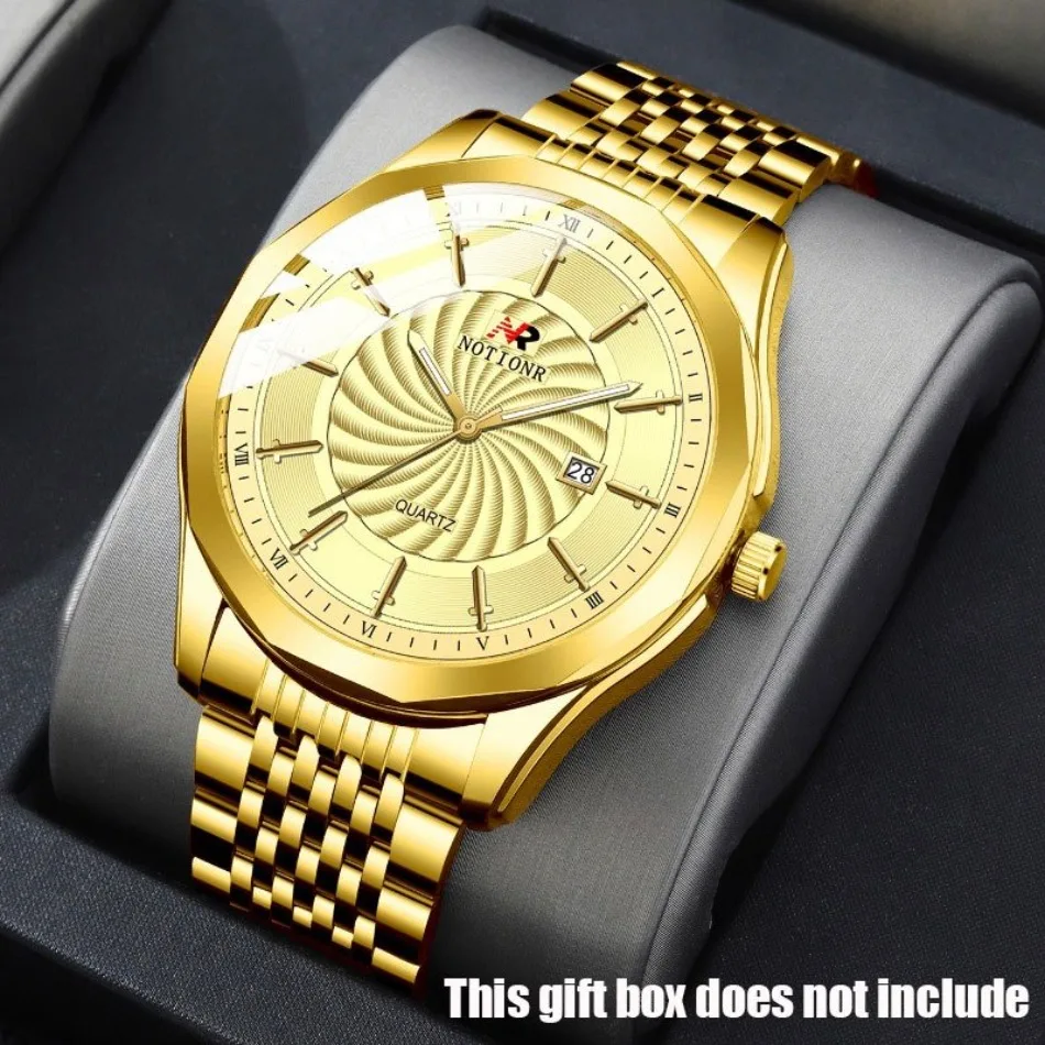 Stylish Men's Alloy Watch Business Style Stainless Steel Quartz Watch, Ideal Choice for Luxury Gifts