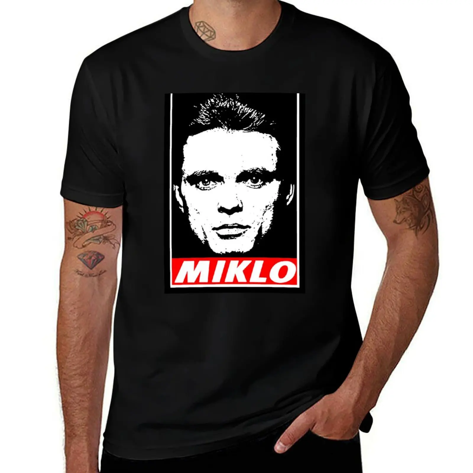 

VL Miklo T-Shirt man t shirt graphic black cotton t-shirt plain for man package t shirts for man pack cotton T-shirt