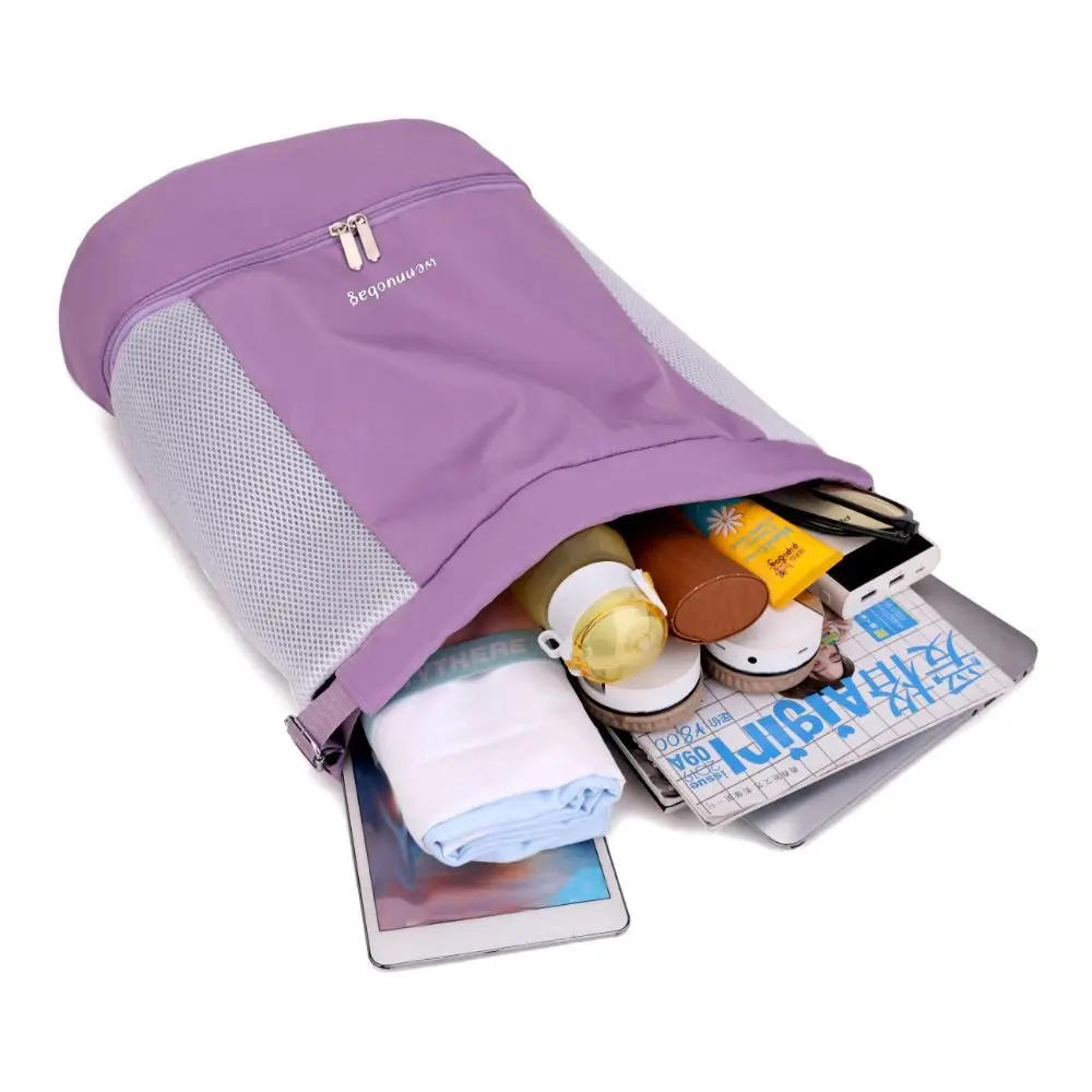 

Fashion Oxford Drawstring Backpack Cinch String Lightweight Sports Gym Bag Water-Resistant Dry and Wet Separation Fitness Bag