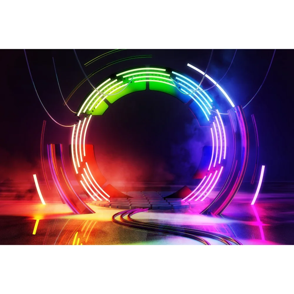 Fantasy Gradient รอบเวทีเด็กการถ่ายภาพพื้นหลัง Custom Home Studio Party Photocall ถ่ายภาพฉากหลัง