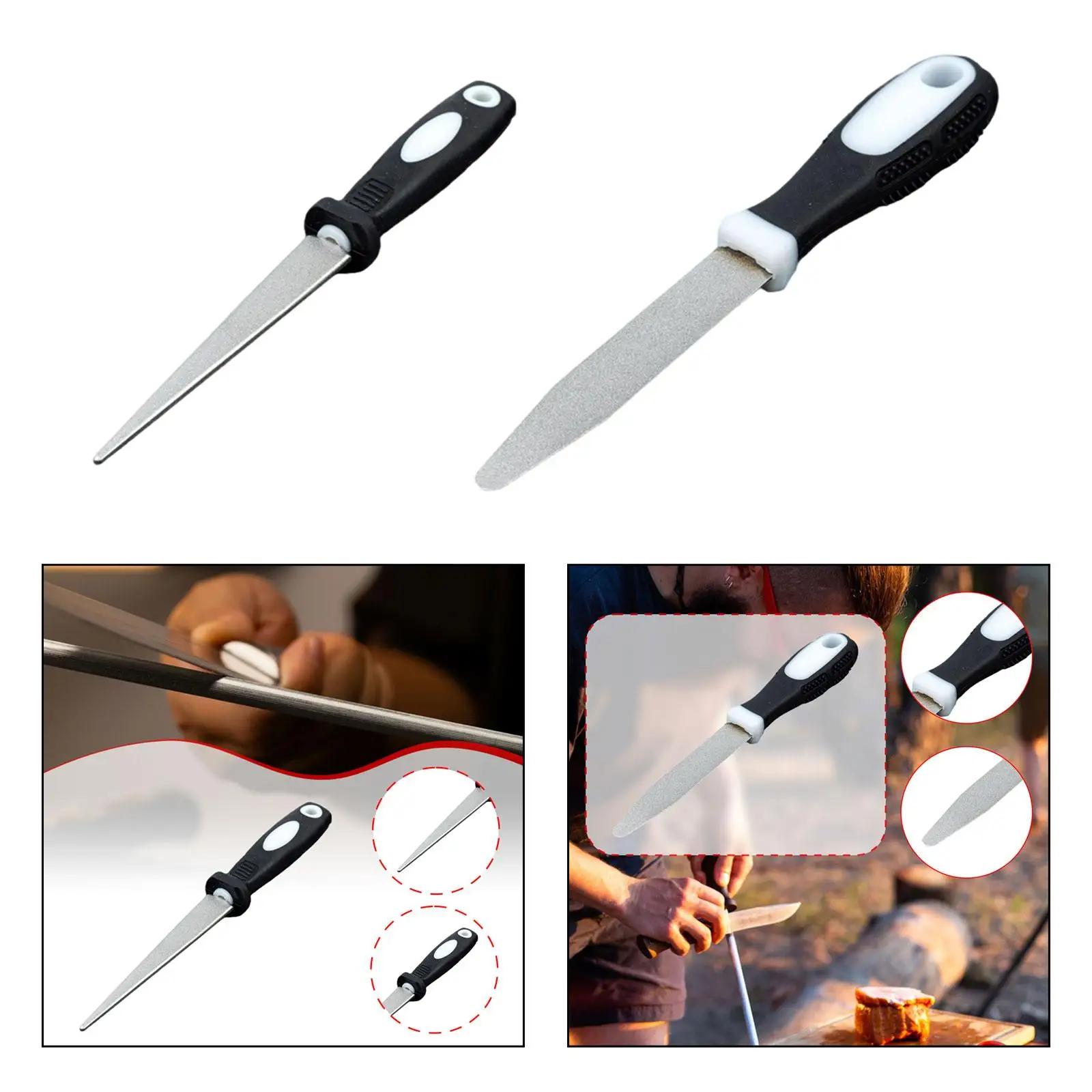 Sharpening File Kitchen Accessories Whetstone Stone Knife Sharpening Rod