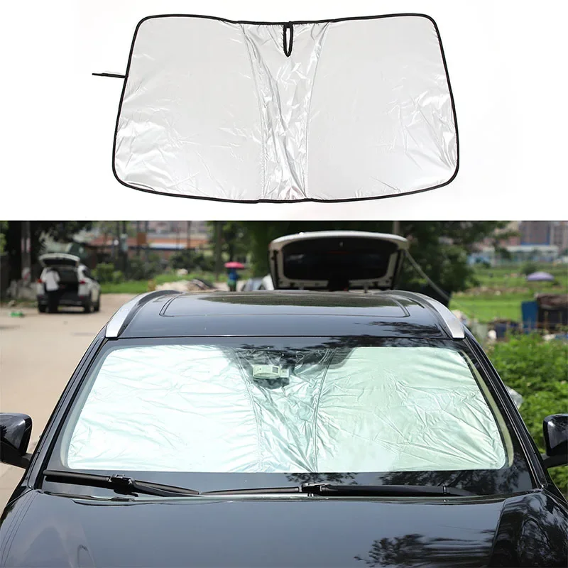 

Foldable Front Window Sun Visor UV Protection Cover Front Windshield Sun Shade For Toyota Highlander XU40 XU50 2007-2017